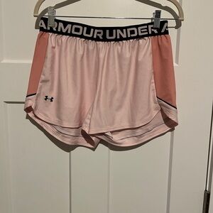 Under Armour Women's Light Pink Athletic Shorts